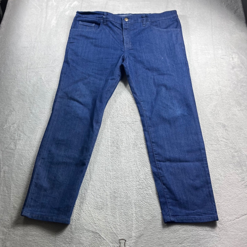 Tom James Blue Delta Men Custom Denim Jeans Blue Straight Leg 40x28 M Rubin Strt